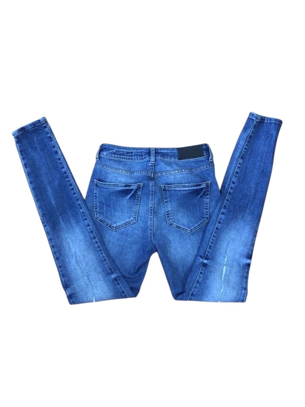 Noisy May distressed blue jeans ladies size 28 high rise